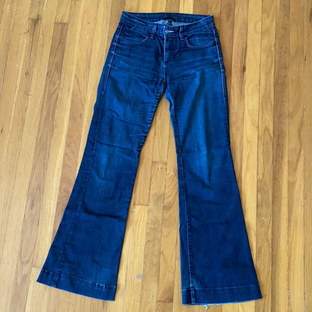 Dark Rinse Juicy Couture High Rise Flare Jeans